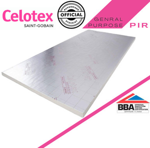70mm Celotex GA4070 PIR Insulation Board - 2400mm x 1200mm x 70mm