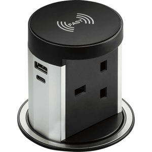 SK0016 13A Pop Up Socket with 10W Wireless Charger with Dual USB