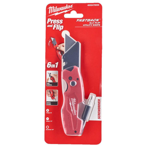 Milwaukee 4932478559 Fastback 6 in 1 Folding Utility Knife