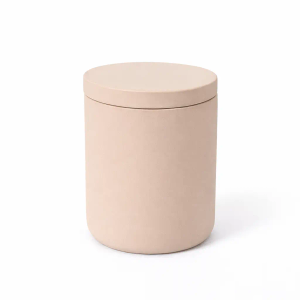 Nude Concrete Candle Jar With Lid - Box of 6