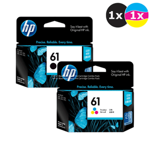 HP 61 Black and Colour Ink Cartridge Combo Pack