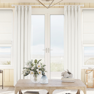 Galactica, Bone White - Made to Measure Curtains