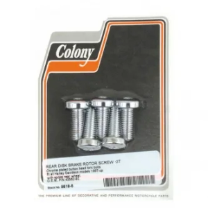 Colony Rear Brake Rotor Bolt Kit Button Head Torx For 92-23 B.T.; 92-22 XL; 02-17 V-Rod Models (9818-5)