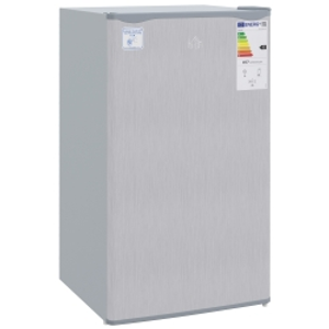 HOMCOM 91 Litre Freestanding Under Counter Fridge Freezer, Small Fridge with Chiller Box, Adjustable Thermostat, 47.5cm Wide, Grey