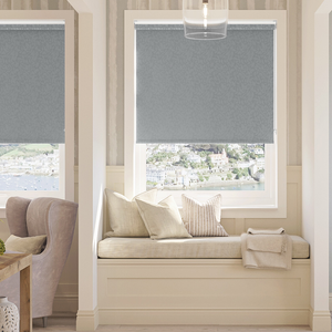 Jasmine (Blackout), Silver - Twist&Fit Roller Blind