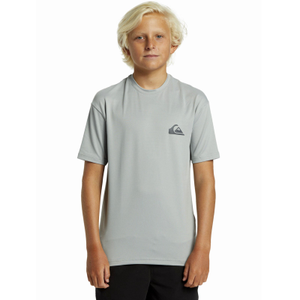 Quiksilver Kids Everyday Short Sleeve UPF 50 Rash Vest - 8 Yrs / Quarry