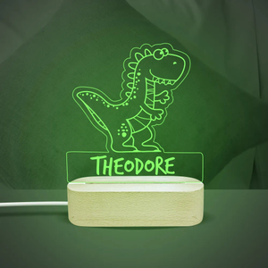 T-Rex Personalised Night Light