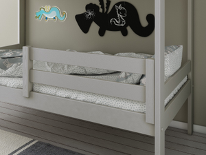 Noomi Guard Rail Solid Wood Grey (FSC-Certified)