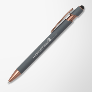 Alpha Soft Touch Stylus Pen with Bronze Trim