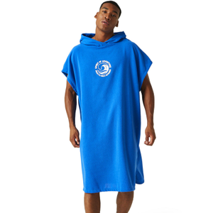 Regatta Adults Hooded Towel Poncho - S/M / Oxford Blue