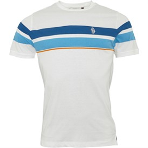 LUKE 1977 Mens Rio De Brazillia T-Shirt White/Ink Blue/Atlantic