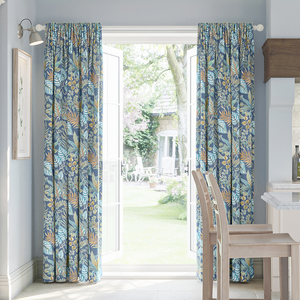 Paloma, Indigo - Made to Measure Curtain