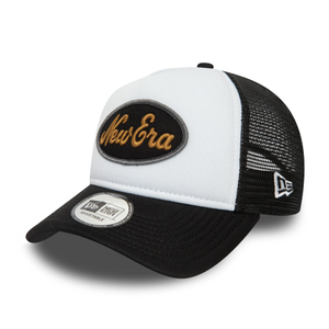 New Era Youth Black Oval Trucker Cap