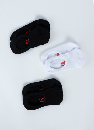 Red Rat Adult No Show Socks - 3 Pack