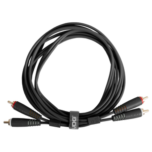 UDG 2 x RCA - 2 x RCA Cable Straight 3m (Black)