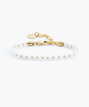 Brontide 4 mm Pearl | Gold - One-Size XXS-M