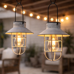 Fisherman Solar Hanging Lantern Filament Effect 21cm