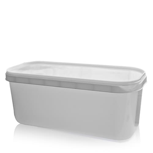 5L Natural Ice Cream Tub With Lid