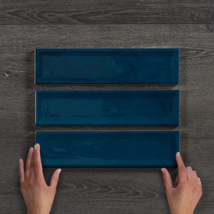 Metro Nara Pacifico Gloss Ceramic Wall Tile 30x7.5cm