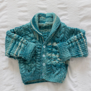 Child Shawl Collar Jacket in YarnArt Troya