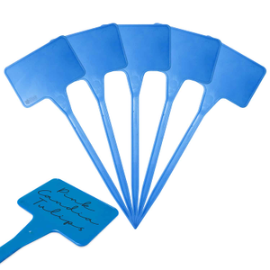 6" (15cm) Plastic Plant T Labels - Blue, 300