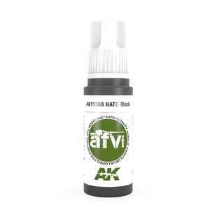 AK Interactive 11360 NATO Black 17ml AFV 3G Acrylic Model Paint