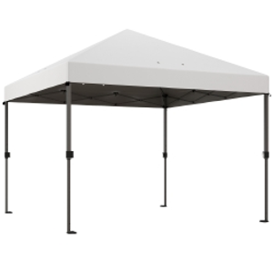 Outsunny 3 x 3m Pop-Up Gazebo, with Accessories - White