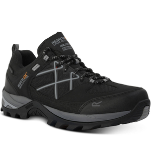 Regatta Mens Samaris III Waterproof Walking Shoes - 7 UK / Black/Granit