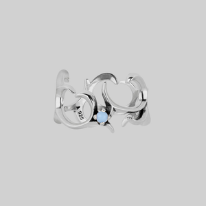 AURORA. Cosmic Waves Opalite Ring - Silver