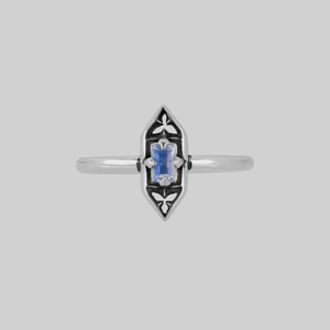 IVAN. Gothic Window Opalite Ring - Silver - Silver / Small