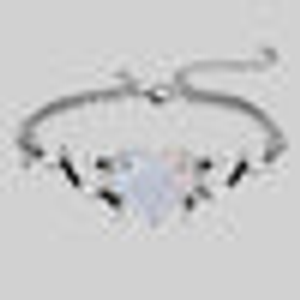 GALACTIC. Cosmic Waves Heart Choker - Silver - Silver