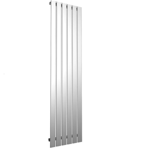 ELEGANT 1800x452mm Designer Chrome Vertical Flat Panel Column Radiator