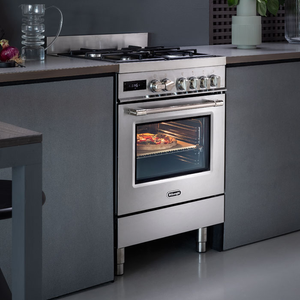 DeLonghi DSC626MF-1 60cm Dual Fuel Cooker, Stainless Steel