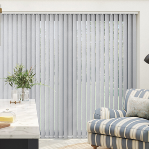 Subtle Grain, Grey Mist - Vertical Blind