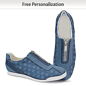 Just My Style Denim Personalized Women's Shoes Size 6.5