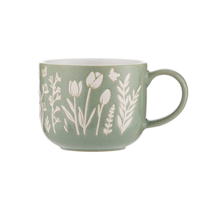 Mason Cash In The Meadow Green Tulip 400ml Mug