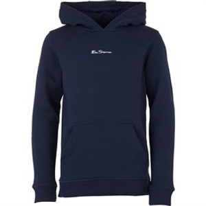 Ben Sherman Boys Script Hoodie Navy Blazer