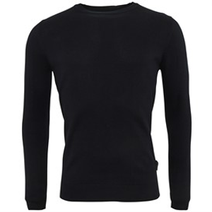 French Connection Mens Cotton Crew Neck Jumper Marine