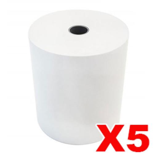 5 Rolls 76x76mm 1PLY Bond Paper Roll for Cash Registers POS