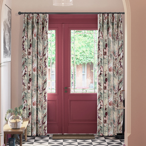 Bali, Red - Made to Measure Curtains