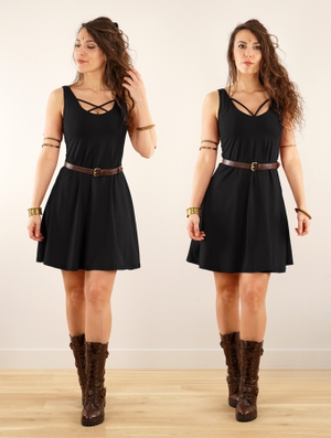 'Robe réversible "Full Moon", Noir'