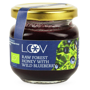 Raw Organic Forest Honey with Blueberry (Loov) 150g