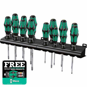 Wera 05105630001 Kraftform Kompakt Screwdriver Set (14 Pieces)