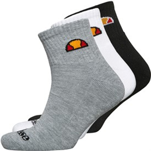 Ellesse Three Pack Quarter Socks Multi