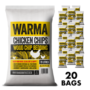 Premium Chicken Wood Chips 70Ltr - 20 Bag Deal