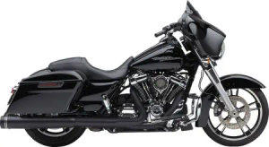 Cobra Gen 2 Neighbour Haters Series Mufflers In Black For Harley Davidson 2017-2024 Touring Models (6291RB)