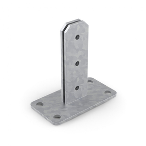 DuraPost Post Bolt Down Galvanised 14.5x49x80x150mm