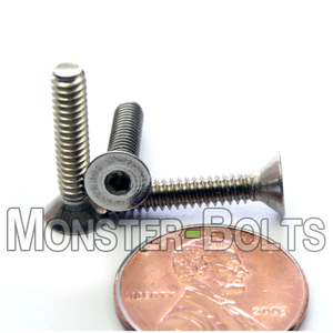 #6-32 Stainless Steel Flat Head Socket Cap screws, 18-8 / A2