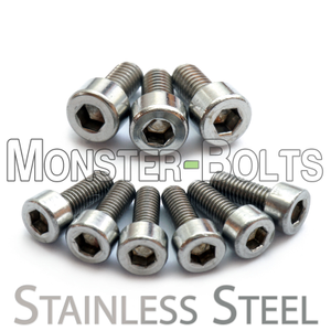Stainless Steel Guitar Locking Nut and Saddle Intonation Screws - For Floyd Rose Tremolo