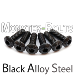 Guitar Saddle Intonation Screws, Grade 12.9 Steel with Black Oxide - for Ibanez Tremolo